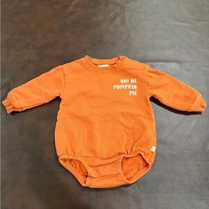 Pumpkin Pie Orange Baby Romper